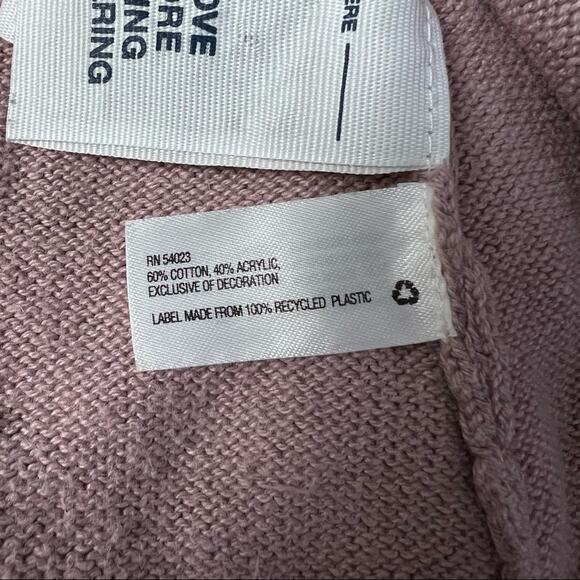 Gap Big Kid Embellished Girls Open Front Cardigan Sz L - Picture 7 of 10